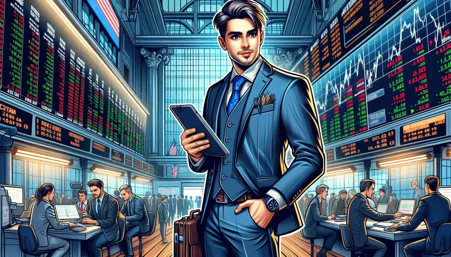 A financial translation professional standing