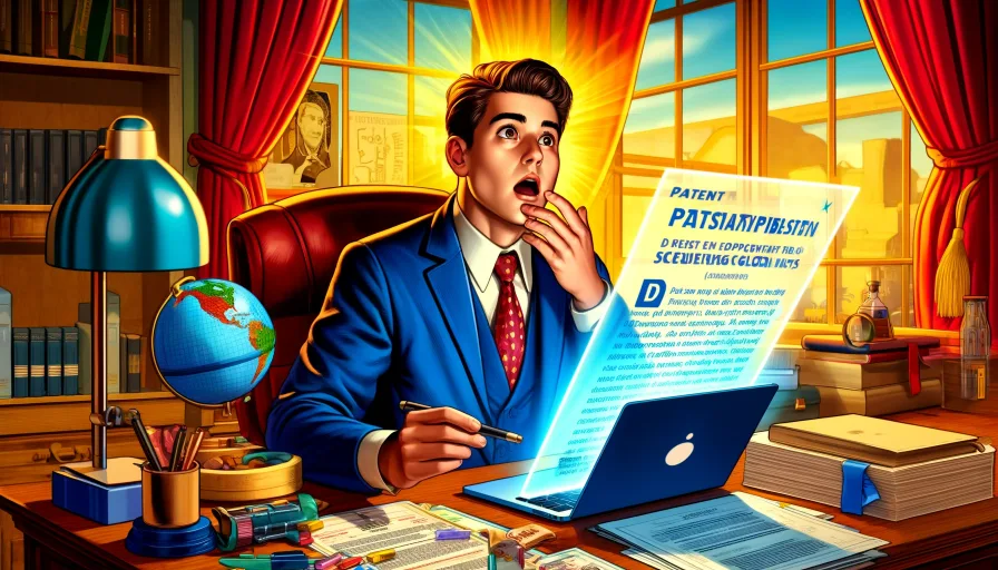 A professional translation working on a patent translation