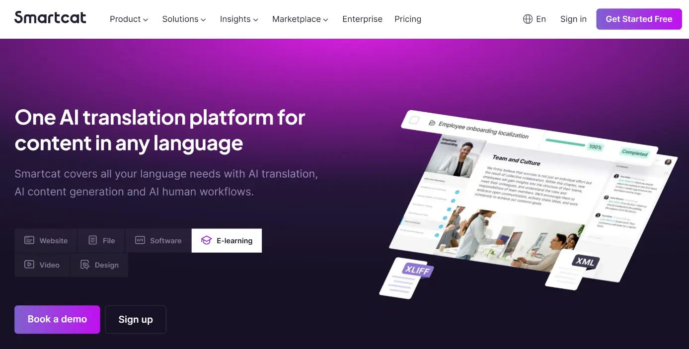 Smartcat - Best machine translation software for collaborative translation projects