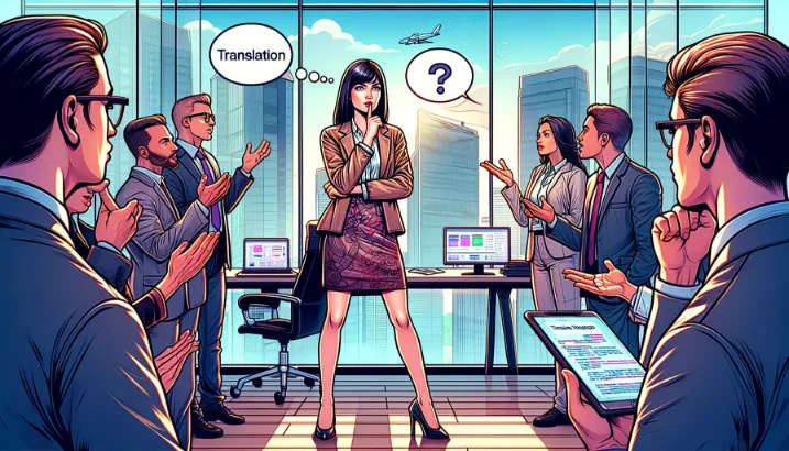 A translation client is listening to possible localization and translation providers