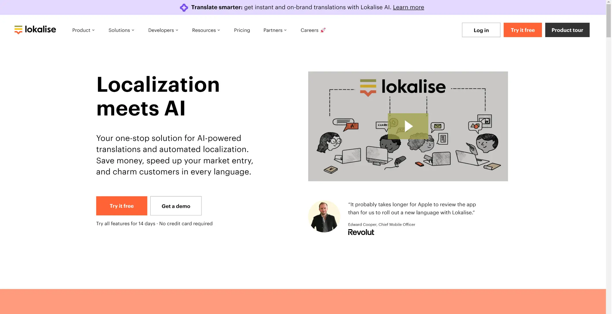 Lokalise - Best machine translation software for fast-paced tech companies