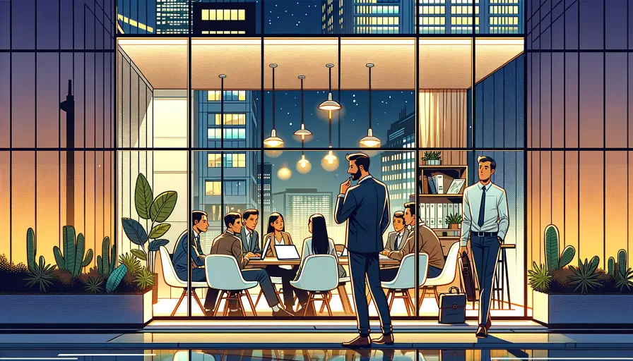 A marketing translation team at their office setting
