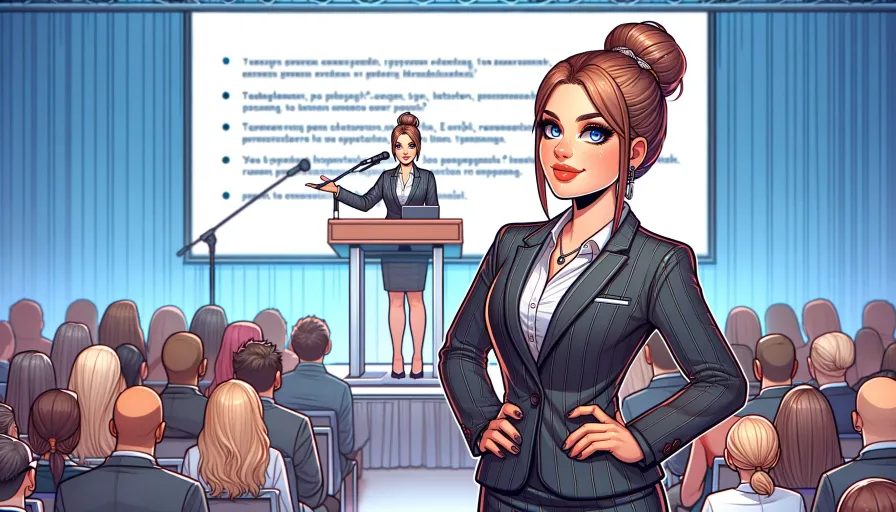 A translator in a conference about how to succeed as a technical translator